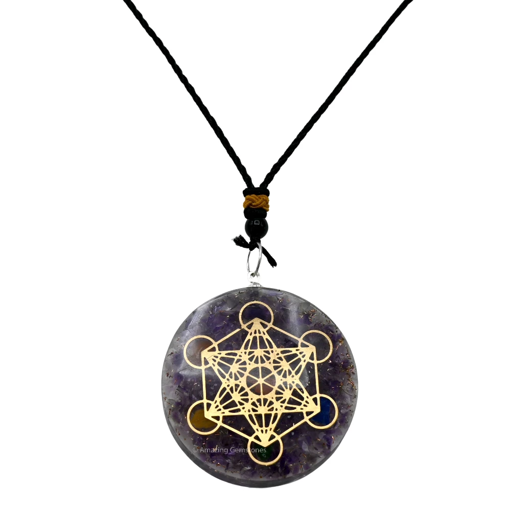 Amethyst Orgone Necklace - Metatron