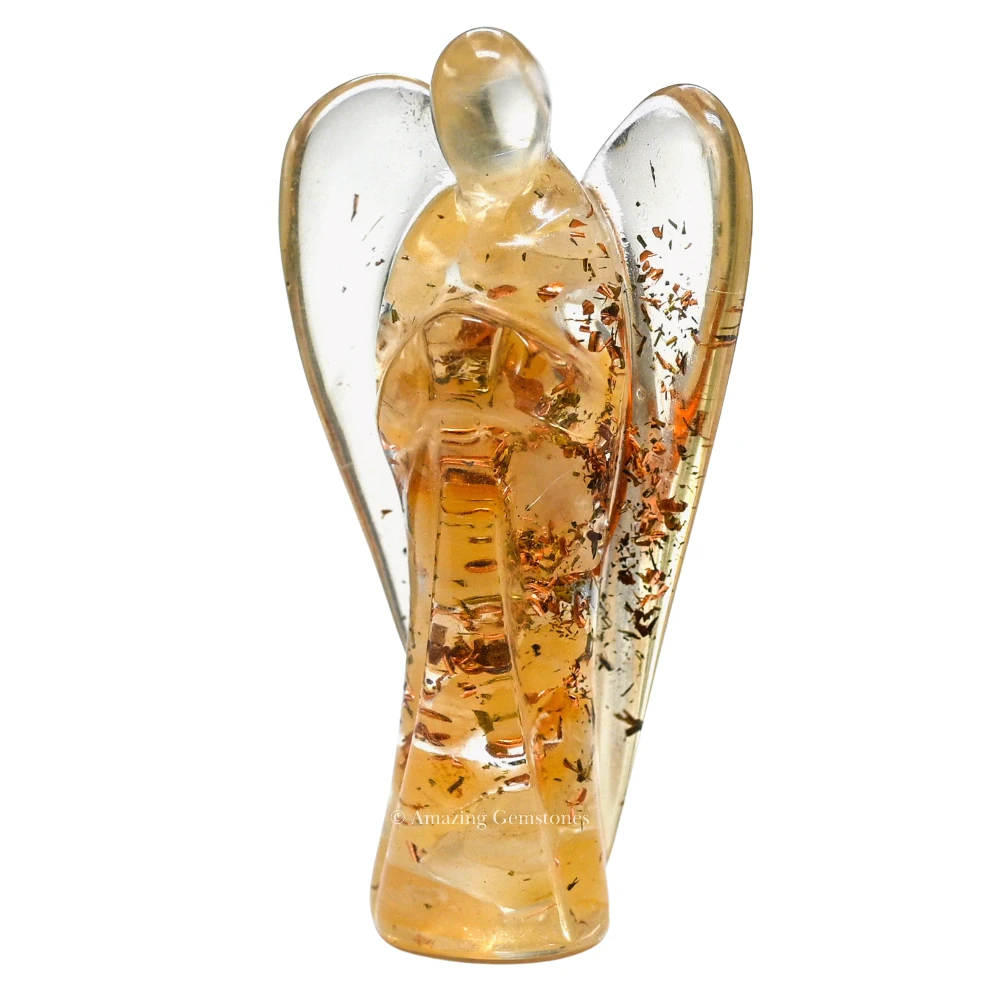 Yellow Aventurine Orgone Angel Figurine (2 Inch)