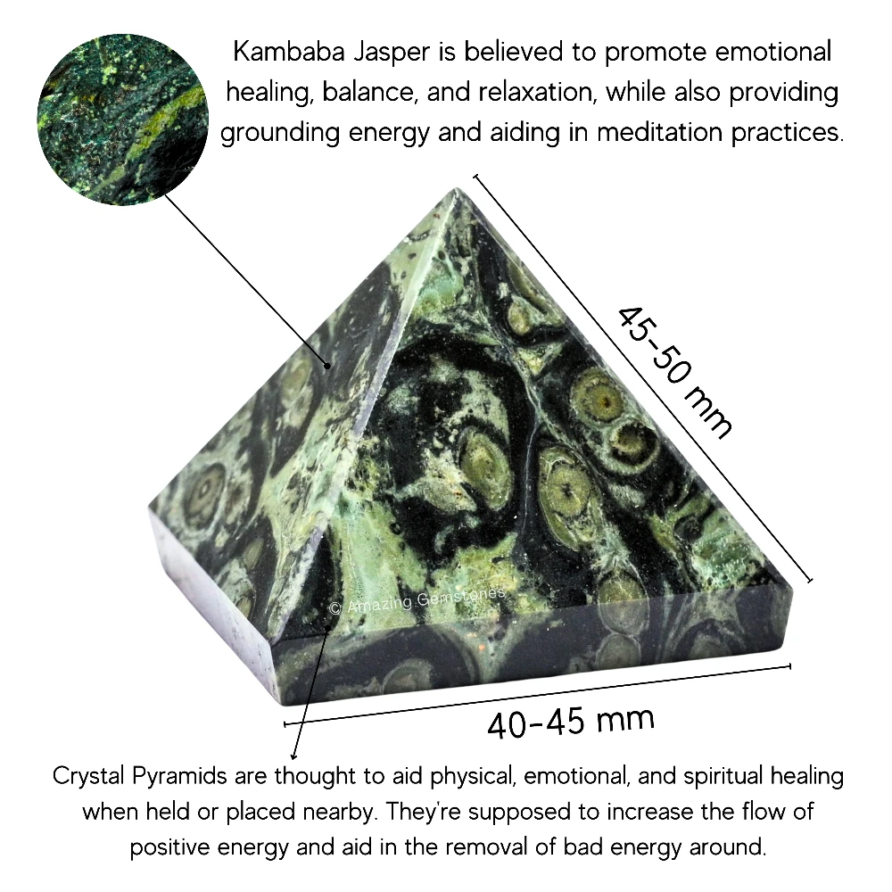 Kambaba Jasper Pyramid (2 Inch)