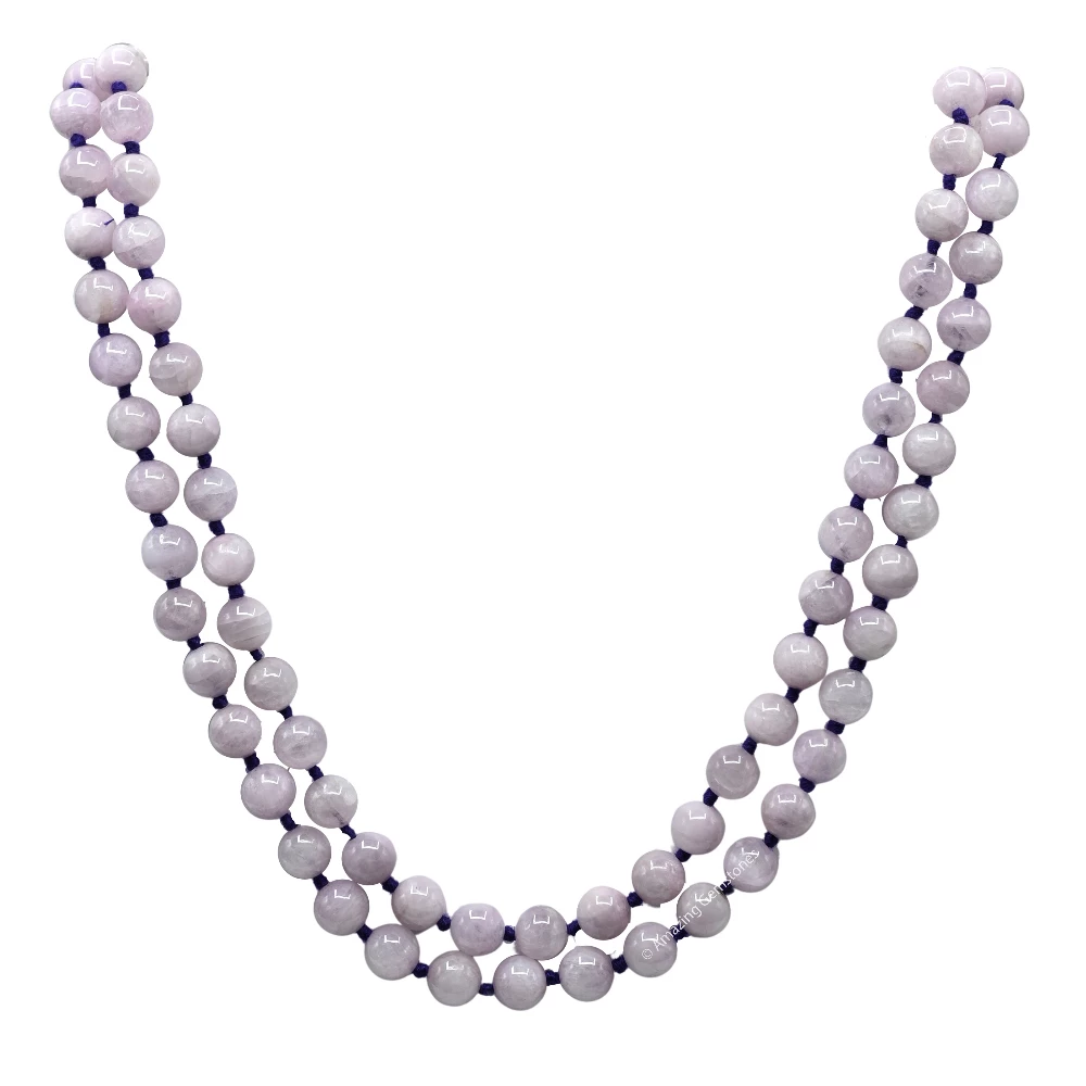 Kunzite Mala (Hand Knotted)