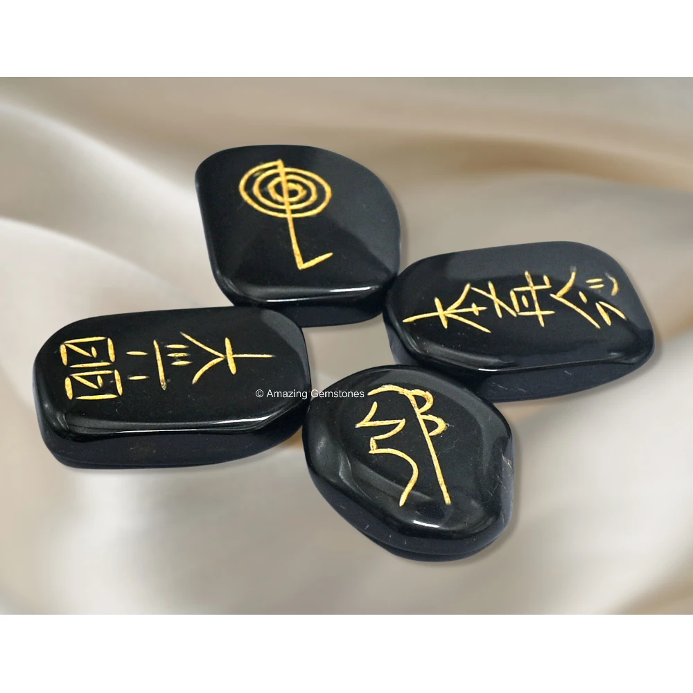 Black Agate Usui Reiki Set