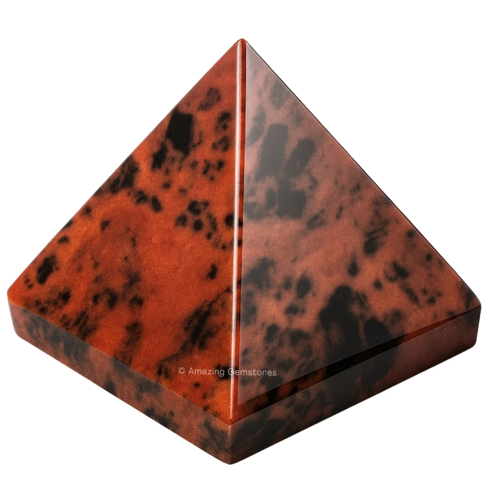 Mahogany Obsidian Pyramid (2 Inch)