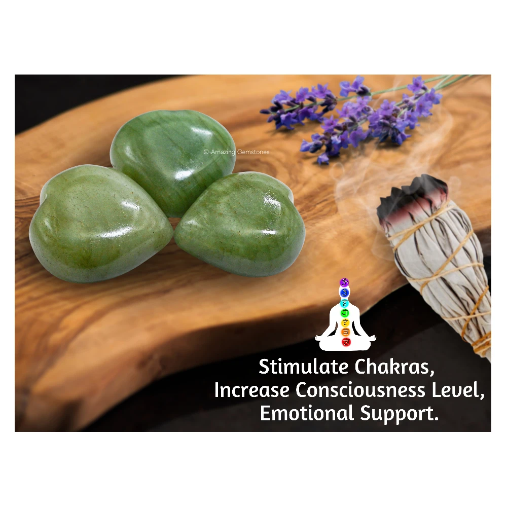 Light Green Aventurine Heart