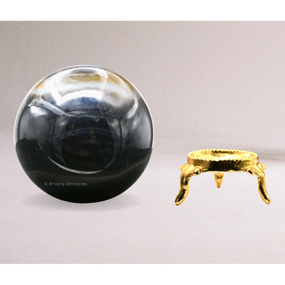 Black Onyx Sphere (1.5 Inch)