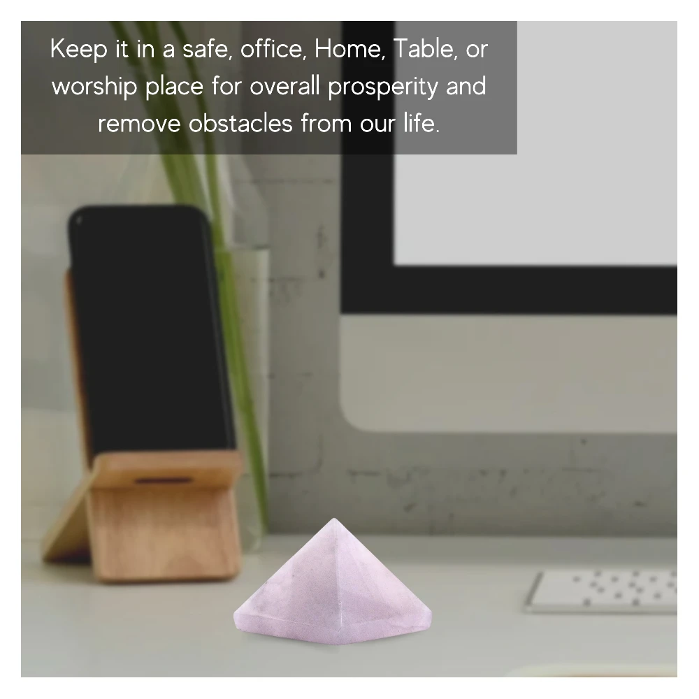 Pink Calcite Pyramid (1 Inch)
