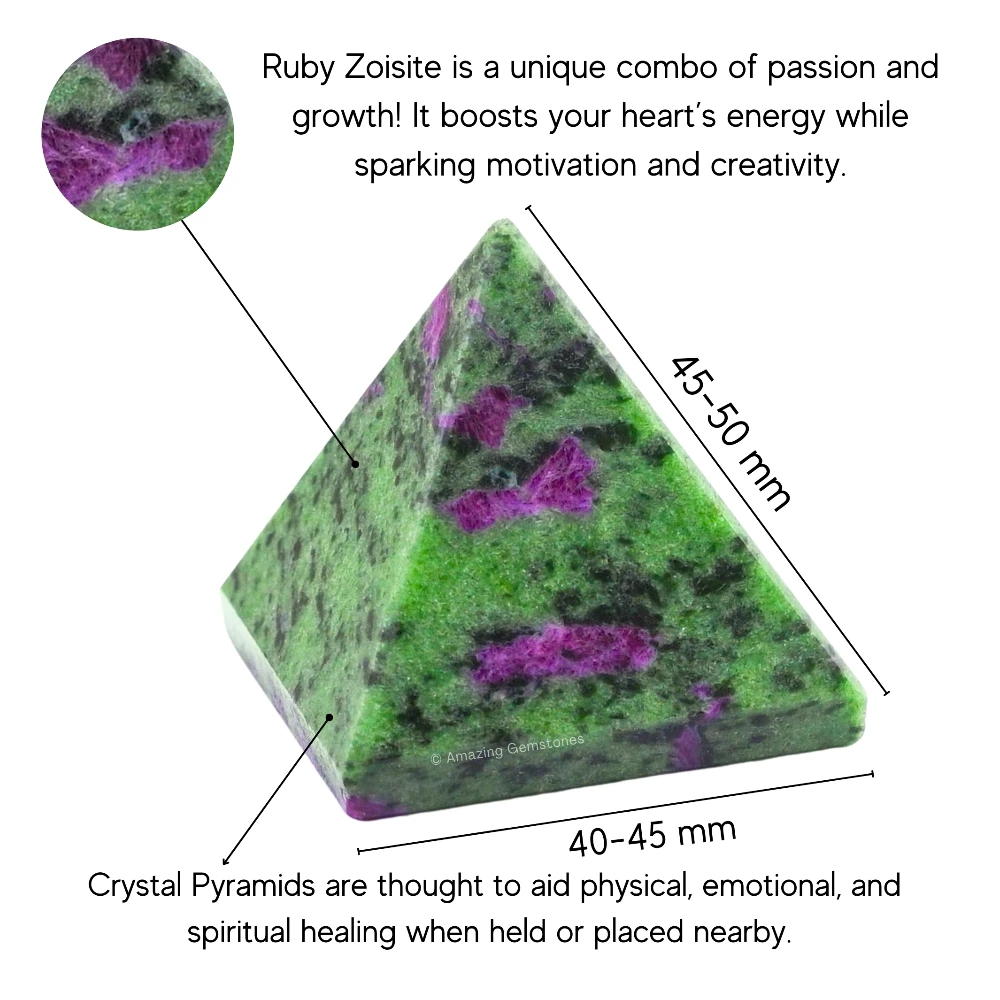 Ruby Zoisite Pyramid (2 Inch)