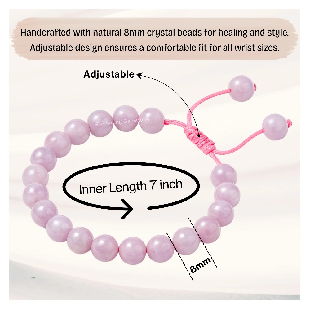 Kunzite Bracelet (Adjustable)