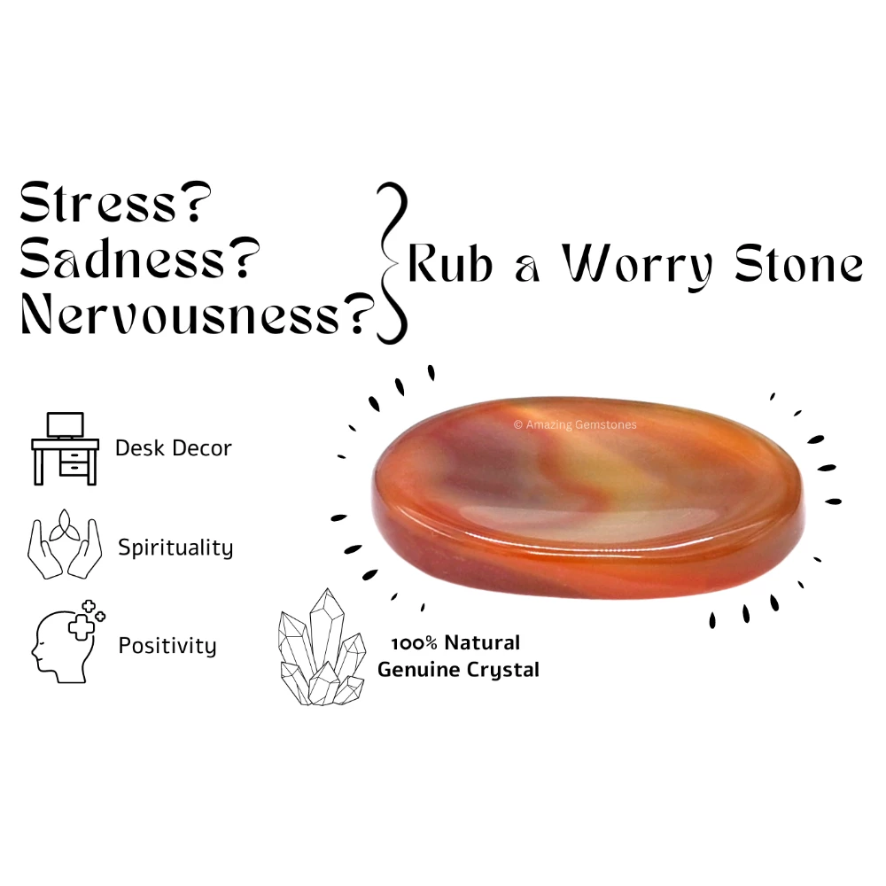 Carnelian Worry Stone