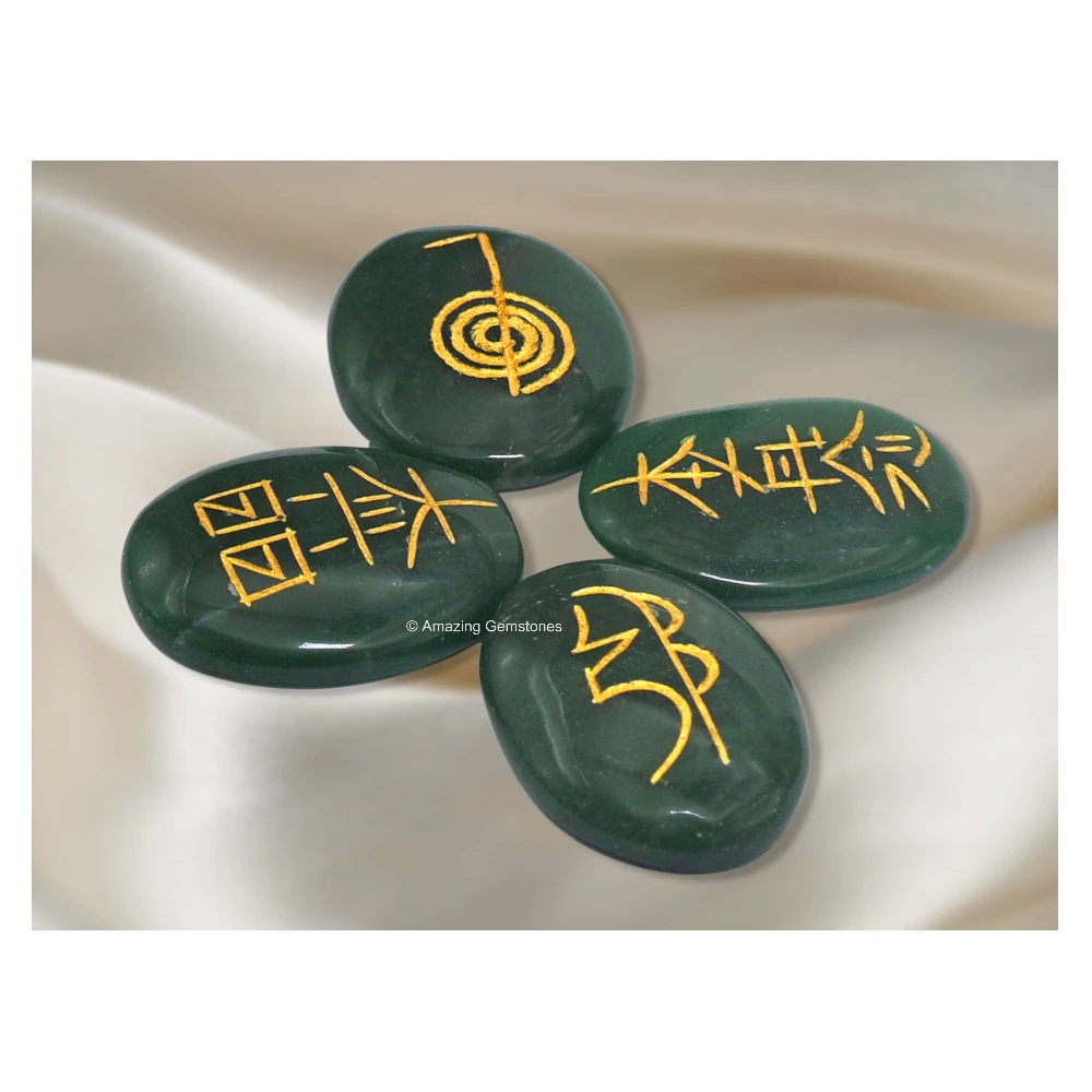 Green Aventurine (Dark) Usui Reiki Set