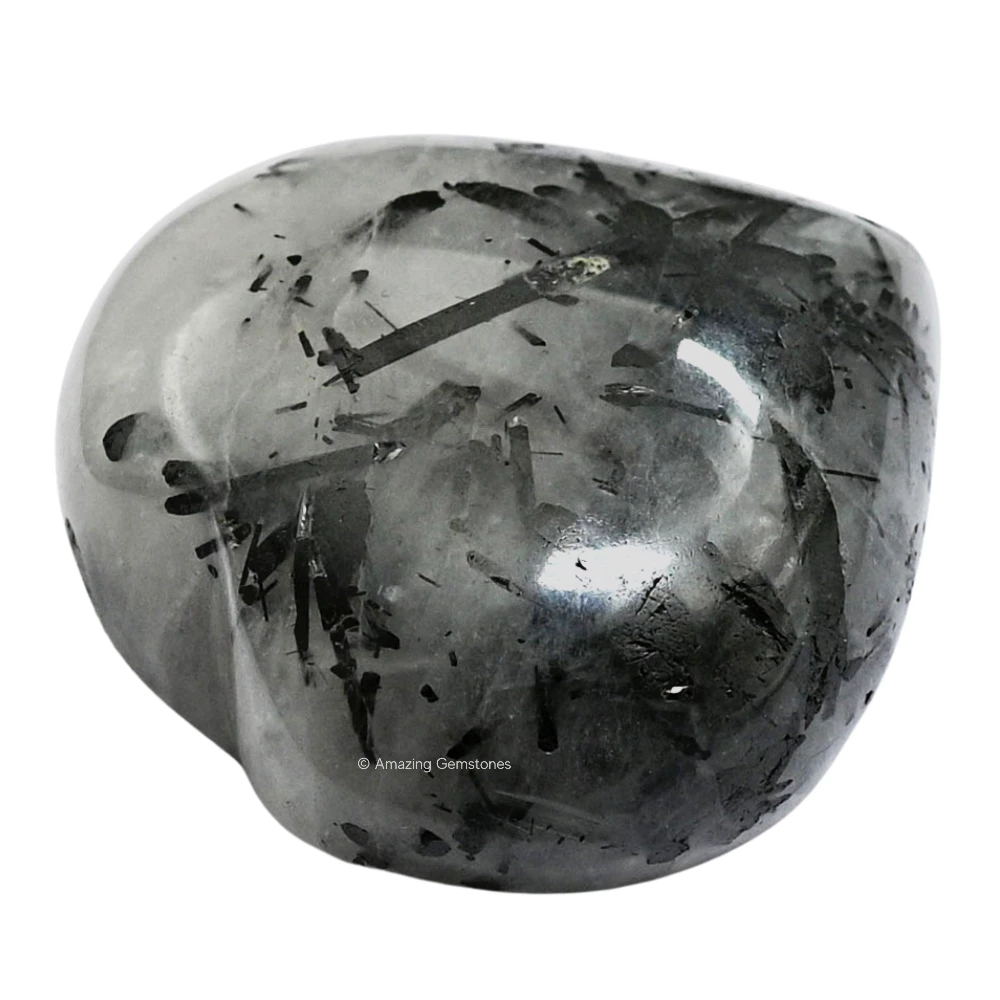 Black Rutilated Quartz Heart