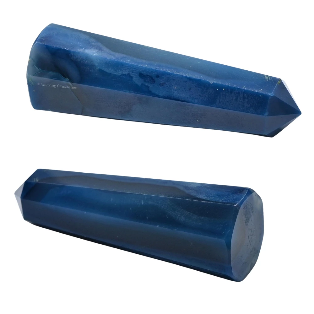 Blue Agate Tower (3-4 Inch)