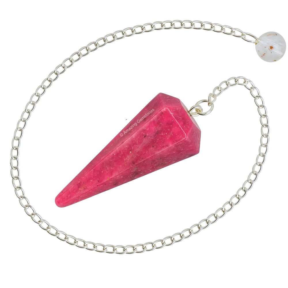 Rhodonite Pendulum