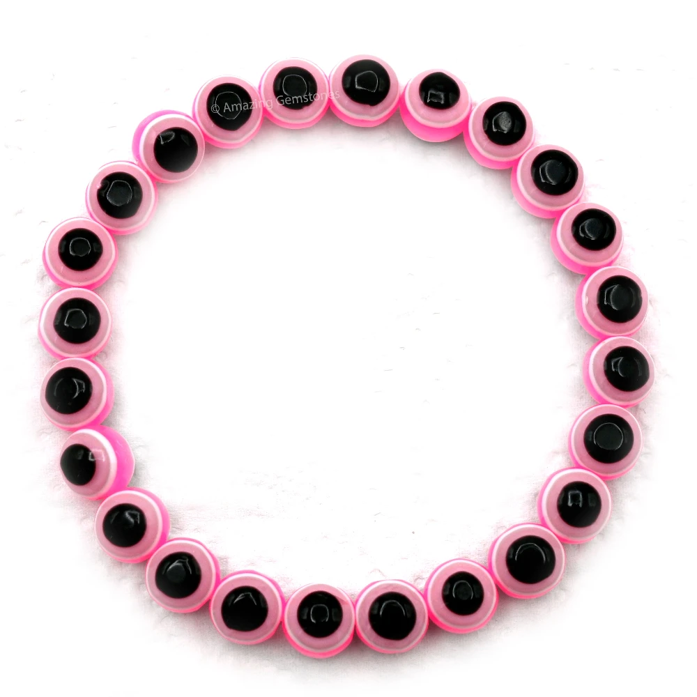 Hot Pink Evil Eye Bracelet