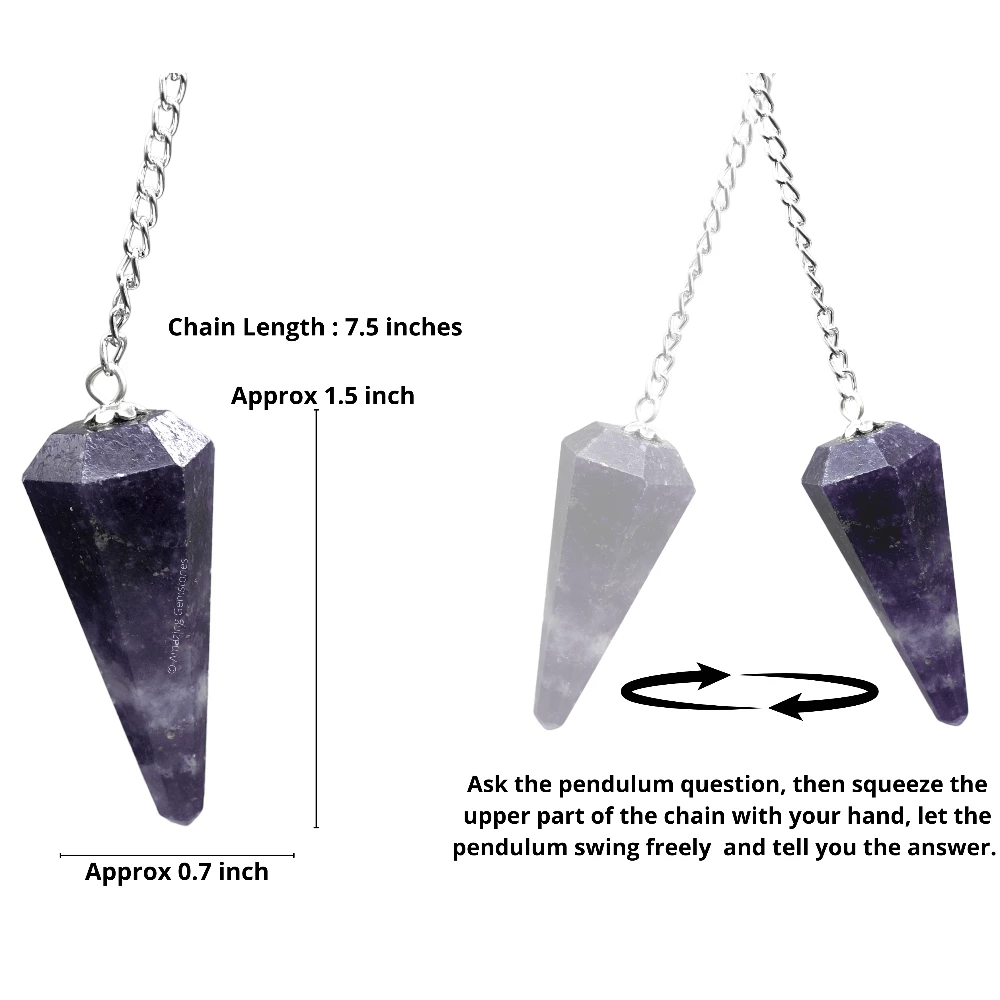 Lepidolite Pendulum