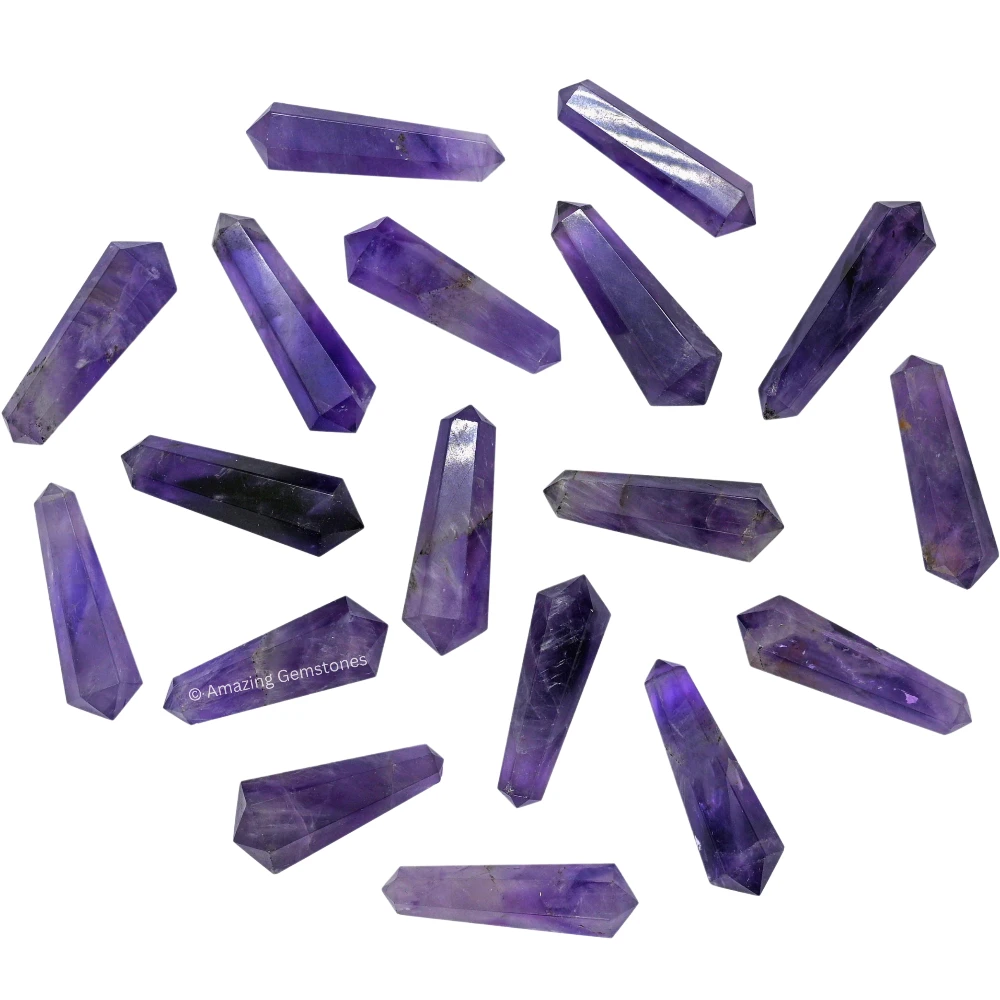 Amethyst Pencil Points (Double Terminated) (Set of 50)