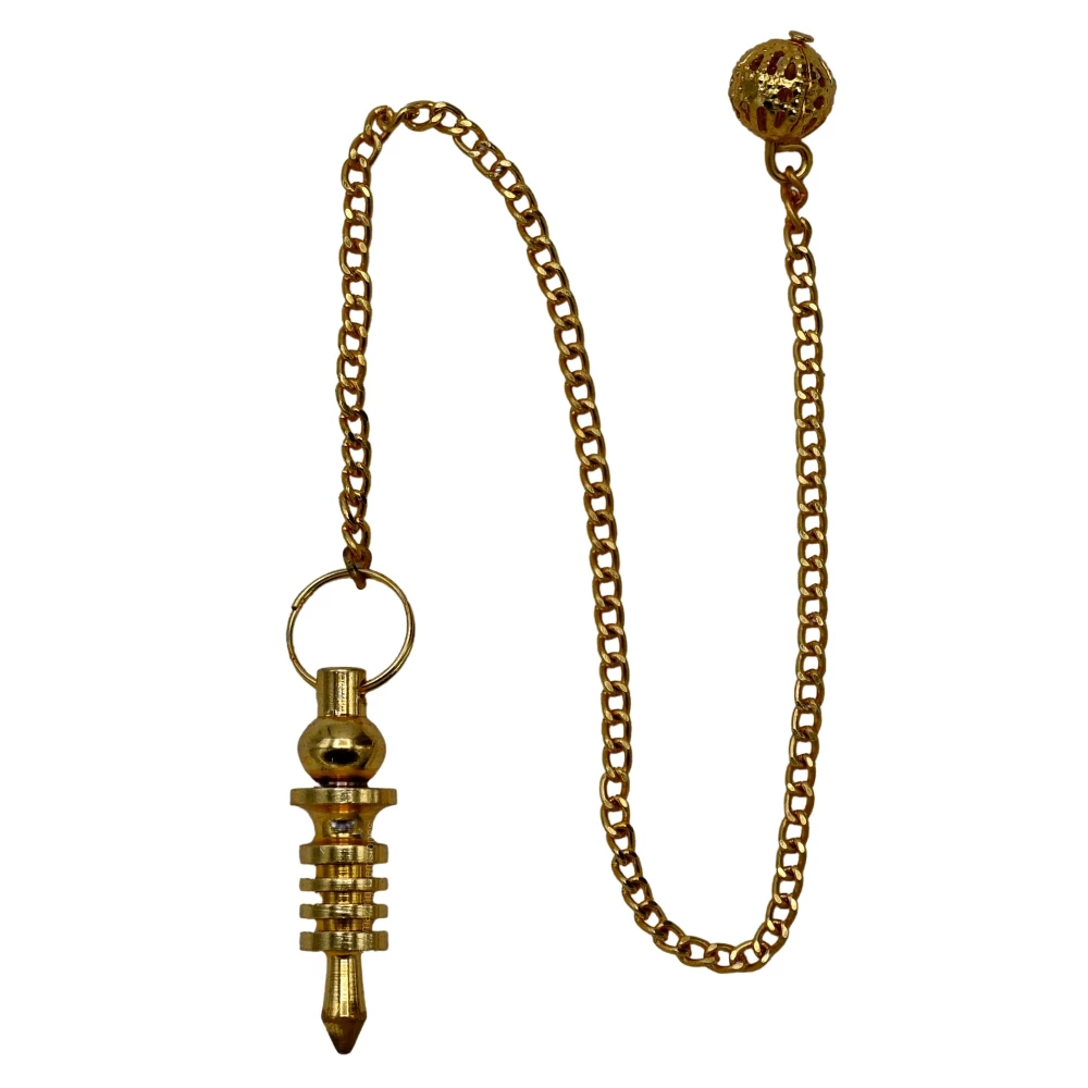 Copper Metal Pendulum - Silver Double ISIS 4 Ring with Plate (MP41)