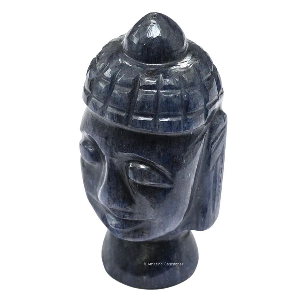 Blue Aventurine Buddha Head