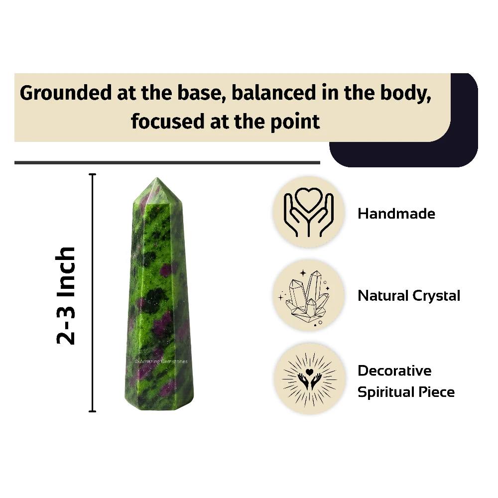 Ruby Zoisite Tower (2" to 3" inch)