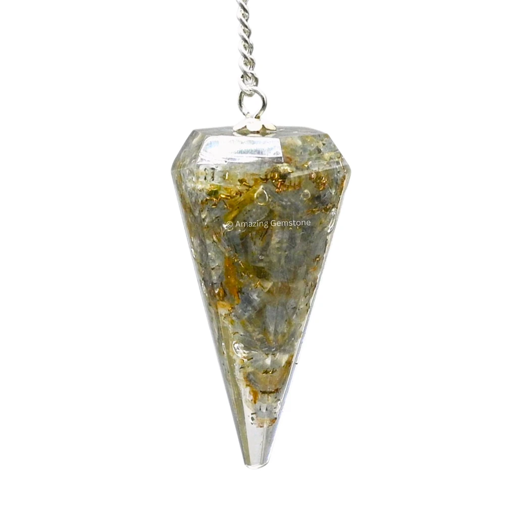 Labradorite Orgone Pendulum