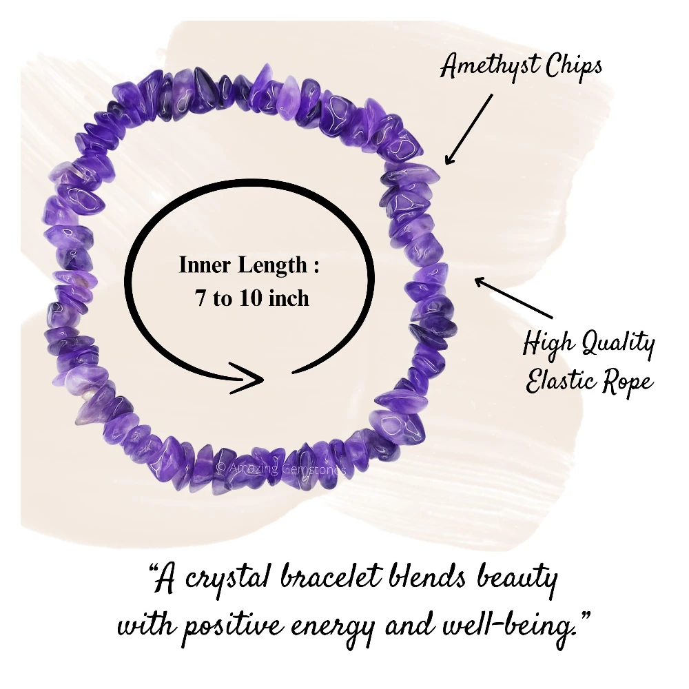 Amethyst Chips Bracelet