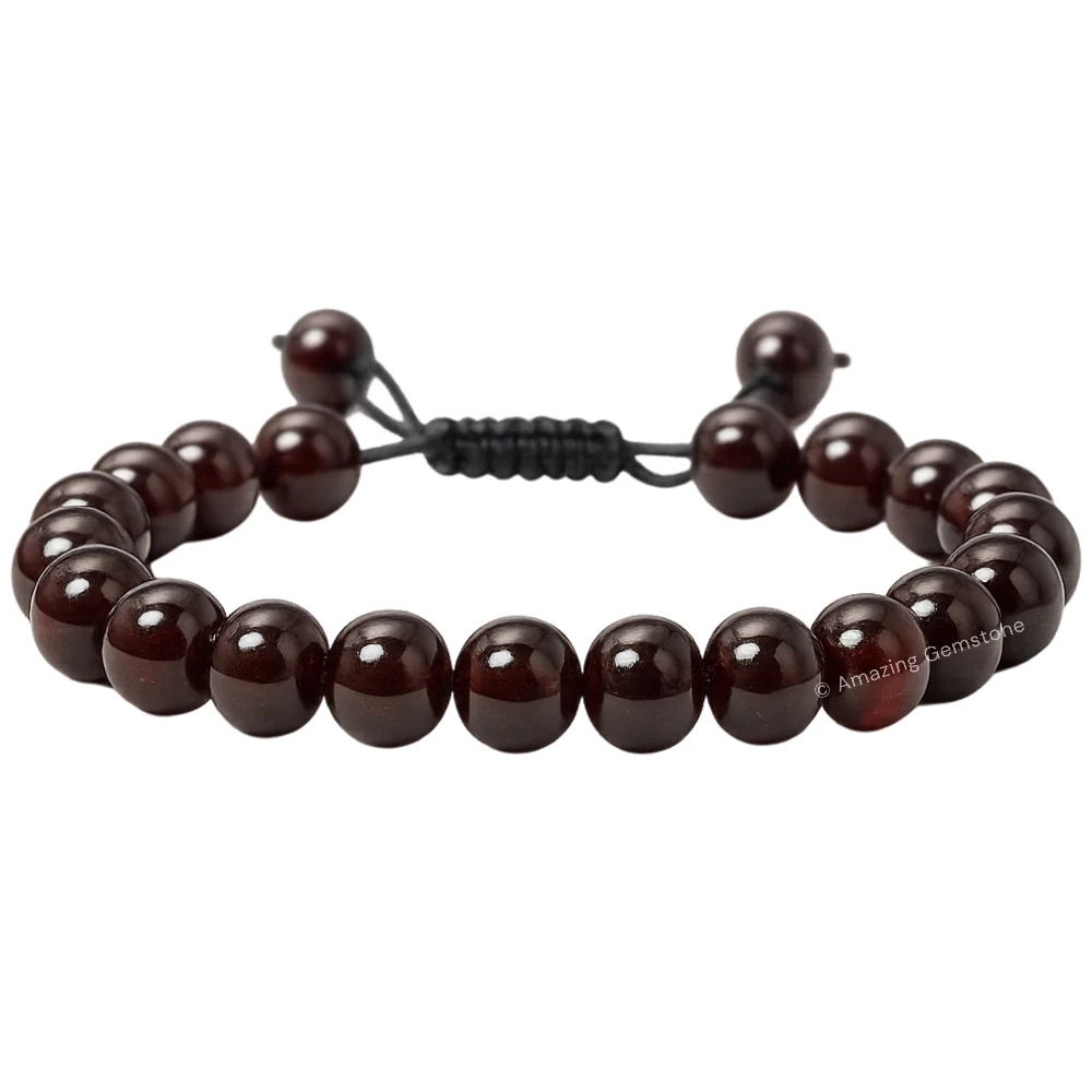 Garnet Bracelet (Adjustable)