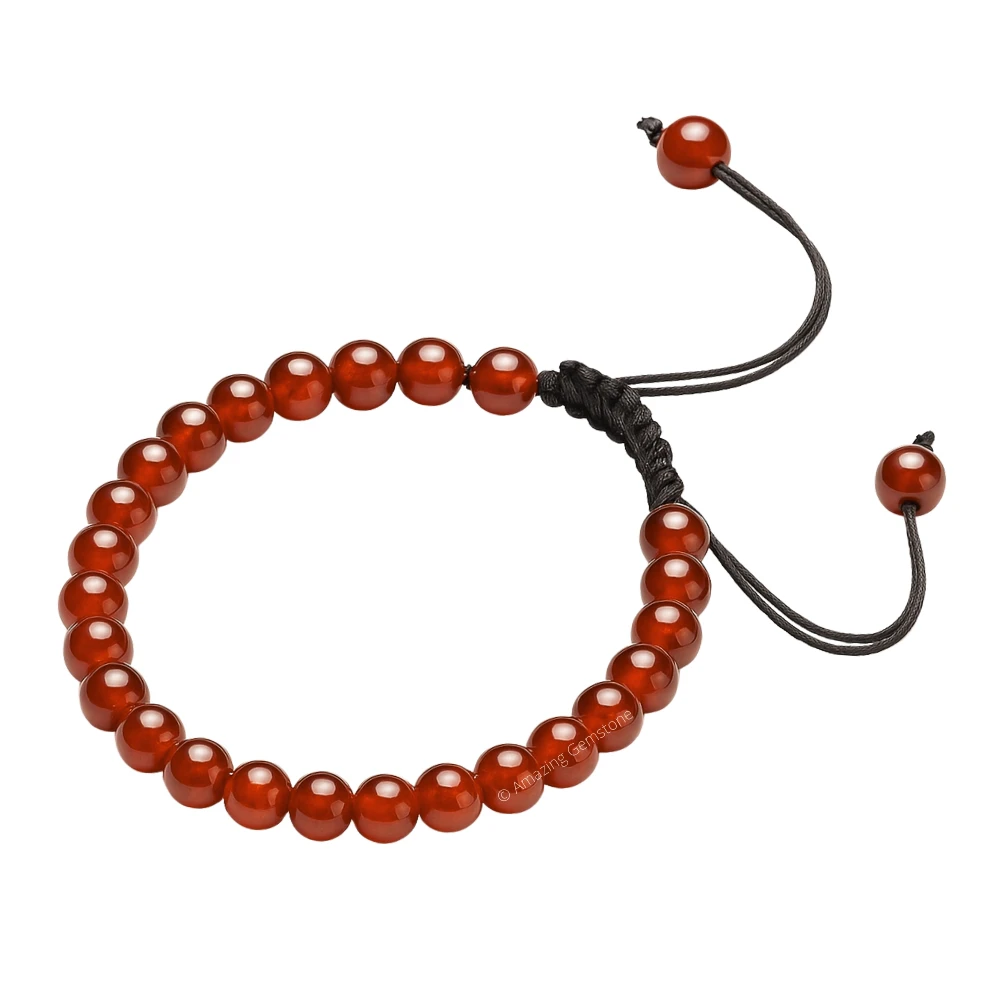 Red Onyx Anklet (Without Knot)