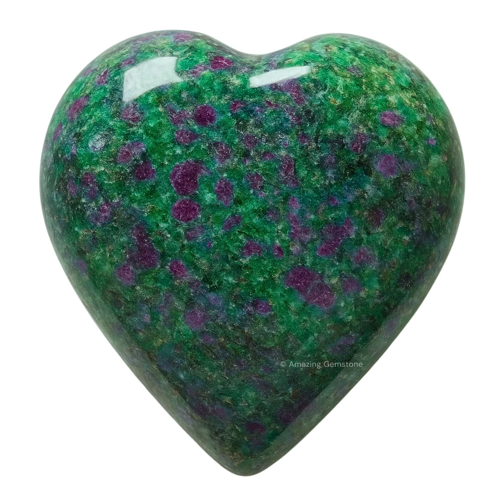Ruby Fuchsite Heart