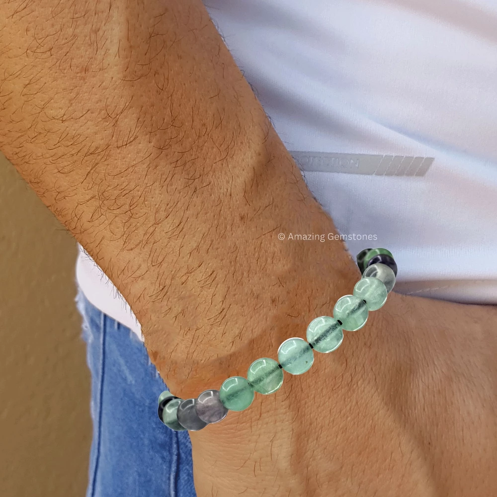 Multi Fluorite Bracelet (Adjustable)
