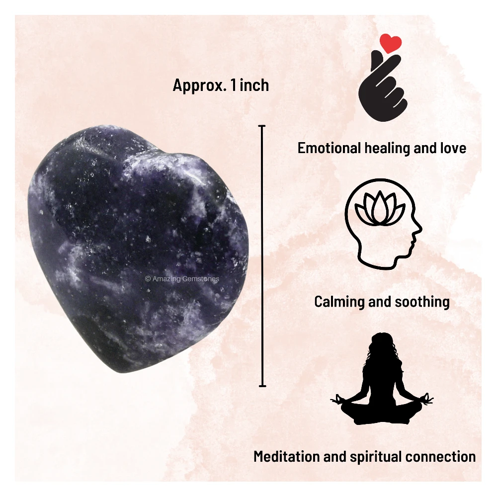 Lepidolite Heart (Pack of 2)