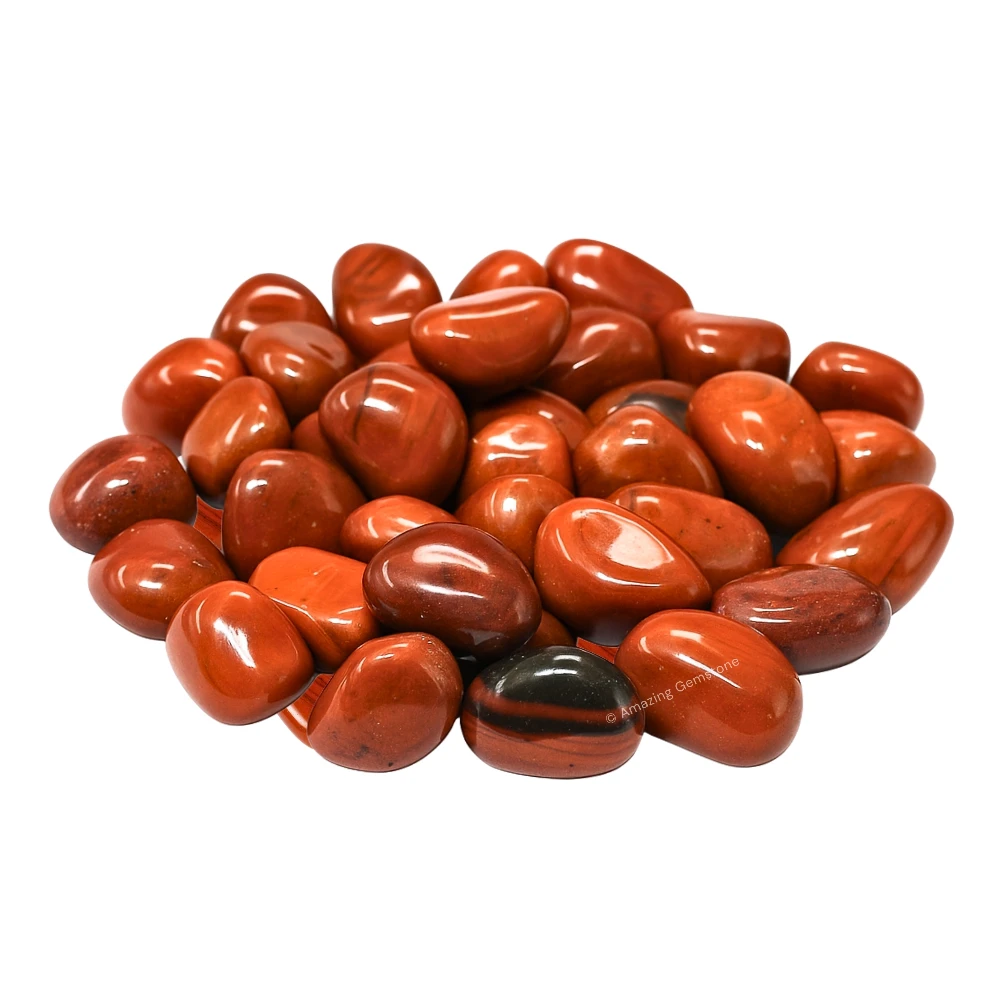Tumbled Red Jasper Crystals Stones (1000+ Carats)