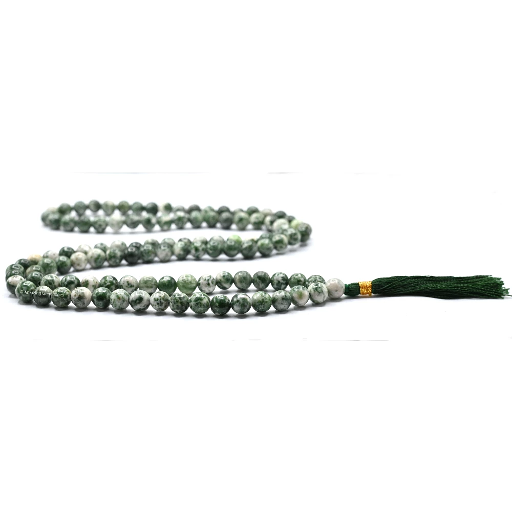 Tree Agate Mala (Without Knot)
