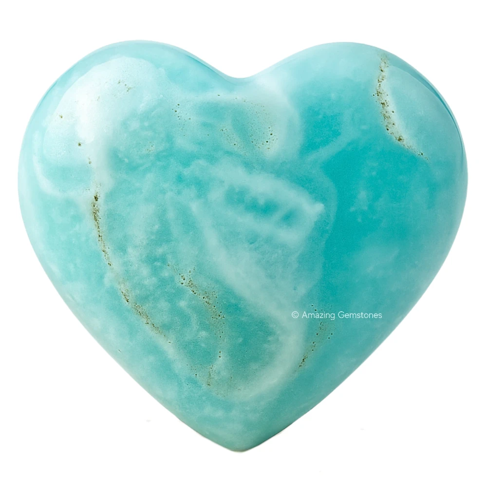 Caribbean Calcite Heart