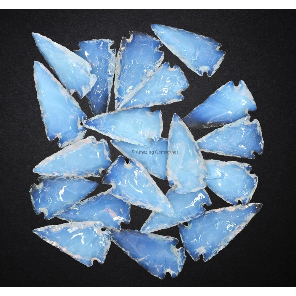 Opalite Crystal Arrowhead - 1" to 1.5" (20 Pieces)