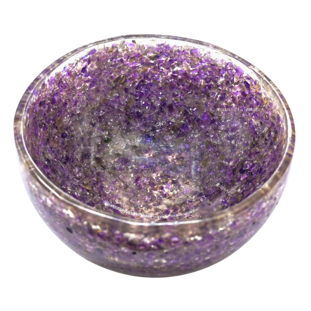 Amethyst Crystal Orgone Bowl (3 Inch)