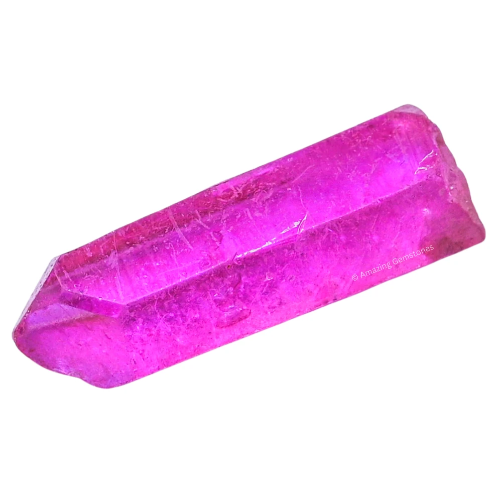 Rose Aura Quartz Raw Crystal Points (2 Pieces)