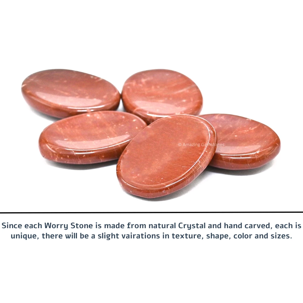 Red Jasper Worry Stone