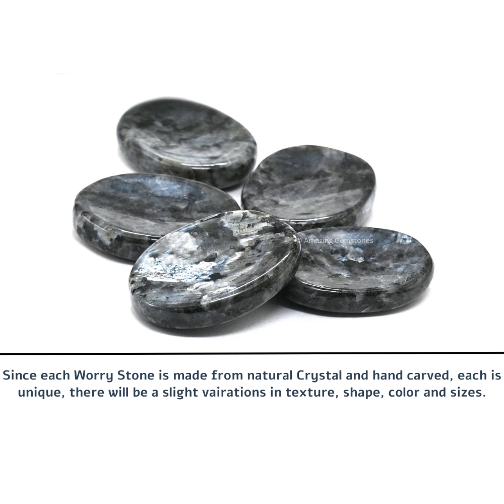 Larvikite Worry Stone