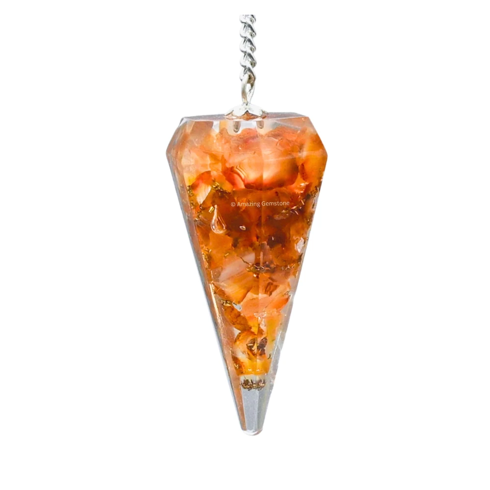 Carnelian Orgone Pendulum