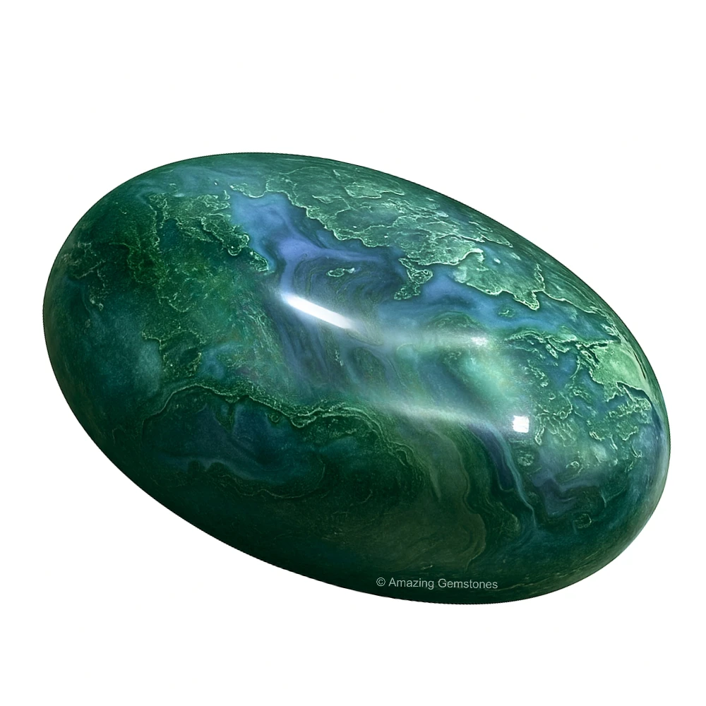 Moss Agate Palm Stone