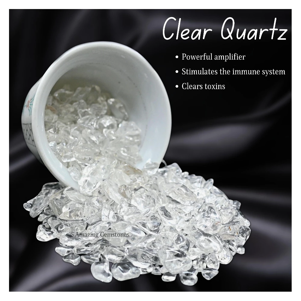 Clear Quartz Chips (1LB) (High Grade)