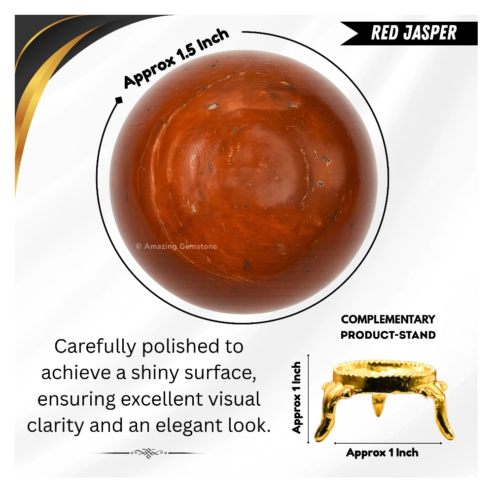 Red Jasper Sphere (1.5 Inch)