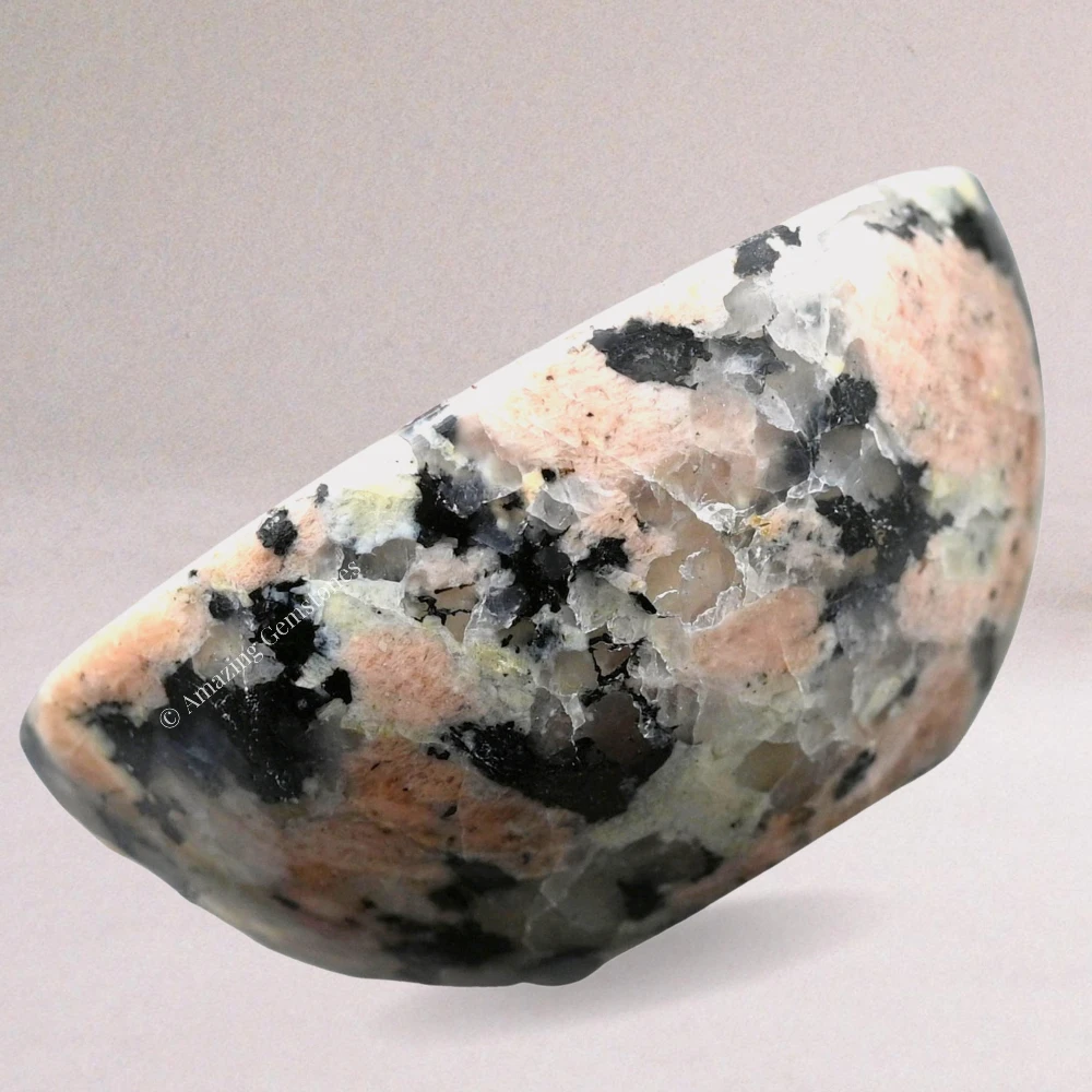 Pink Granite Crystal Bowl - 2 Inch