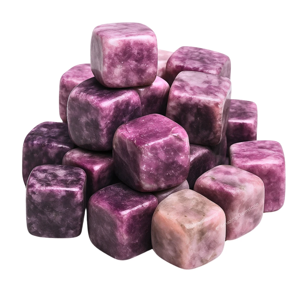 Tumbled Lepidolite Crystals Stones (1000+ Carats)