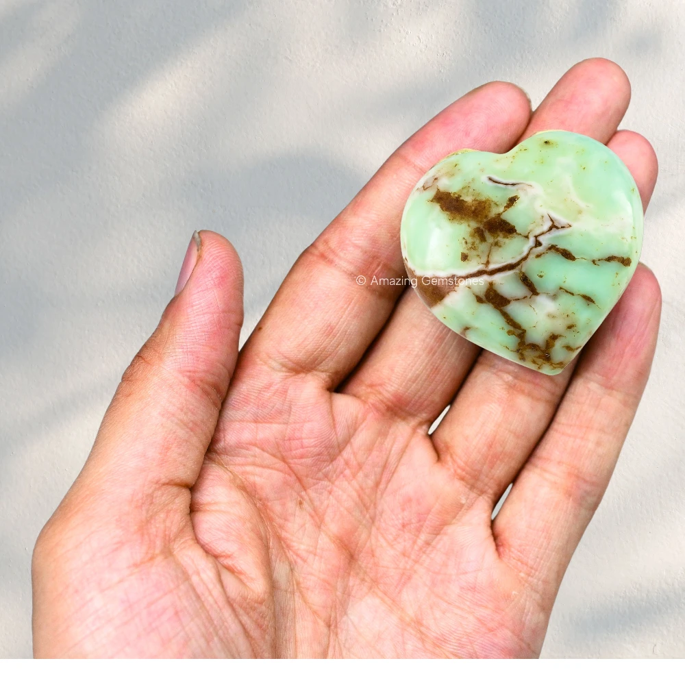 Chrysoprase Heart