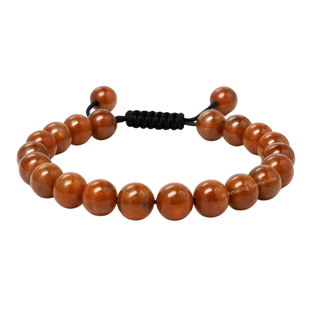 Hessonite Garnet Bracelet (Adjustable)