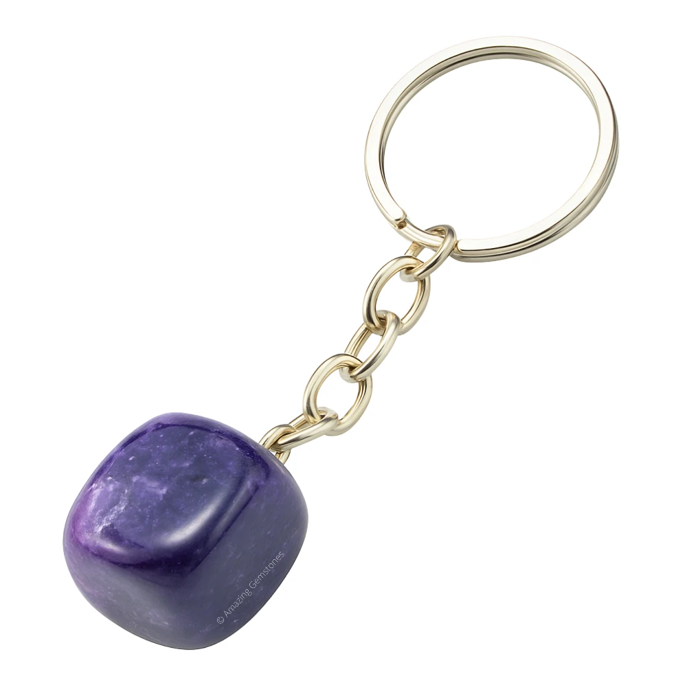 Lepidolite Keychain Keys Holder (Tumble)