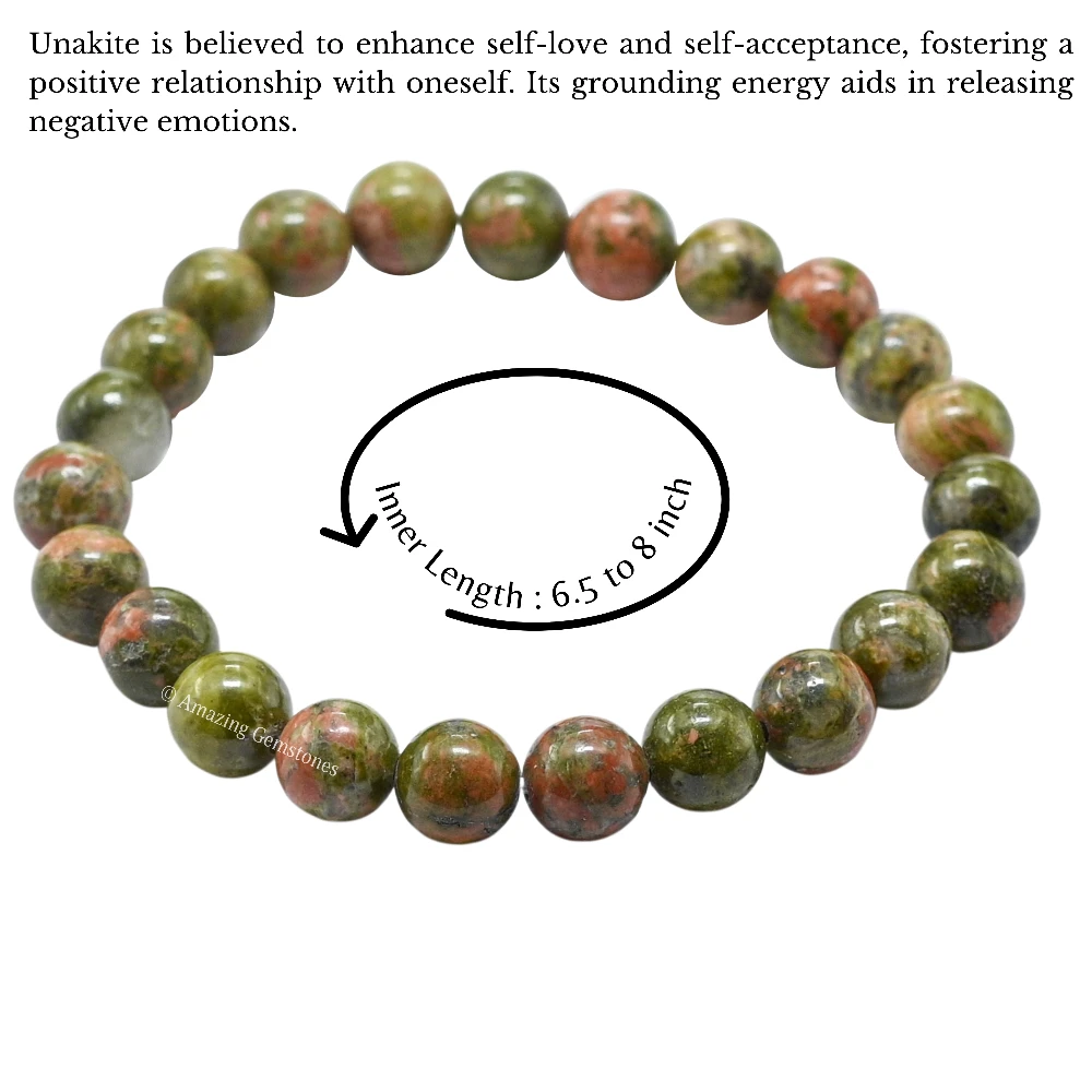 Unakite Bracelet (Strechable)