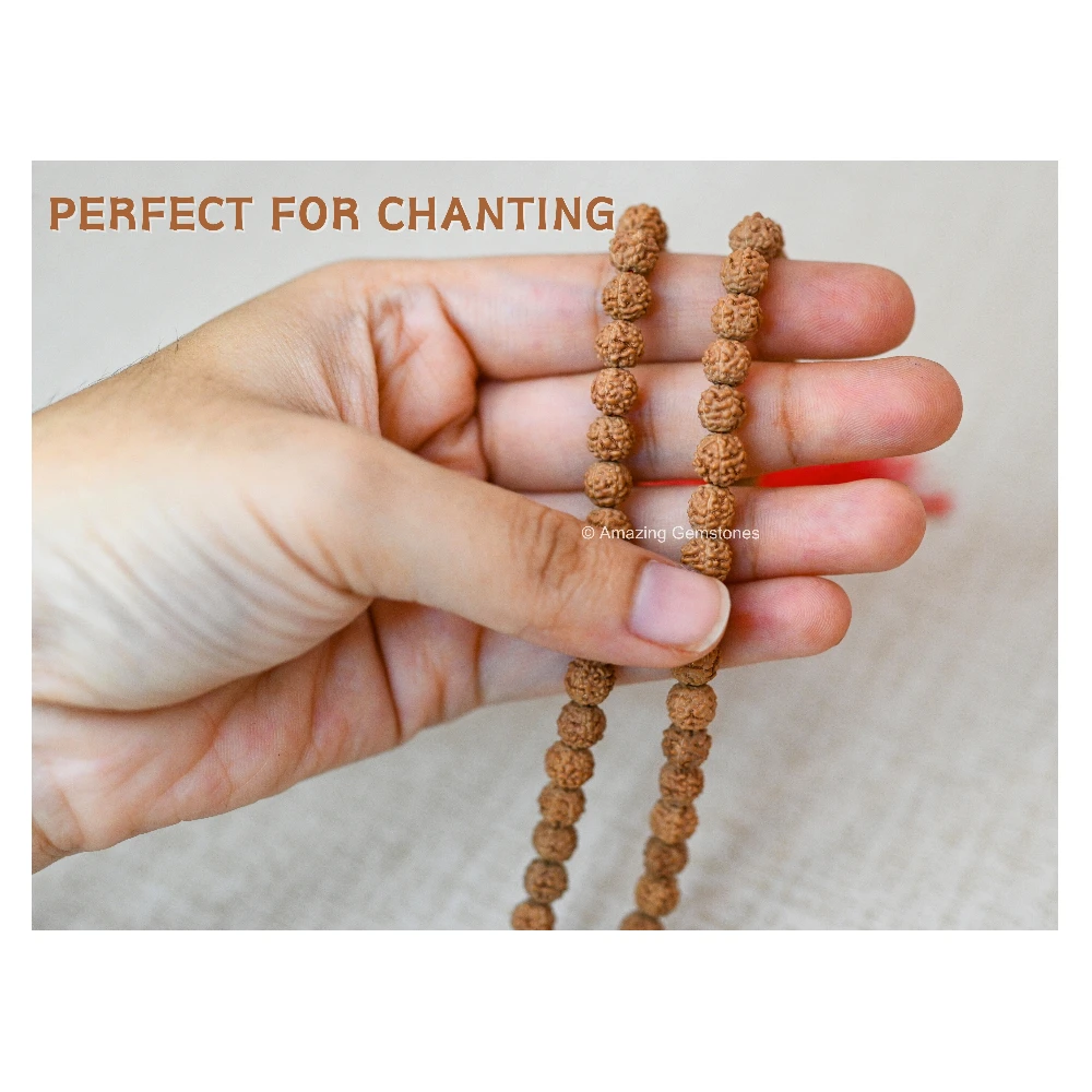 7mm Rudraksha Mala (Without Knot)