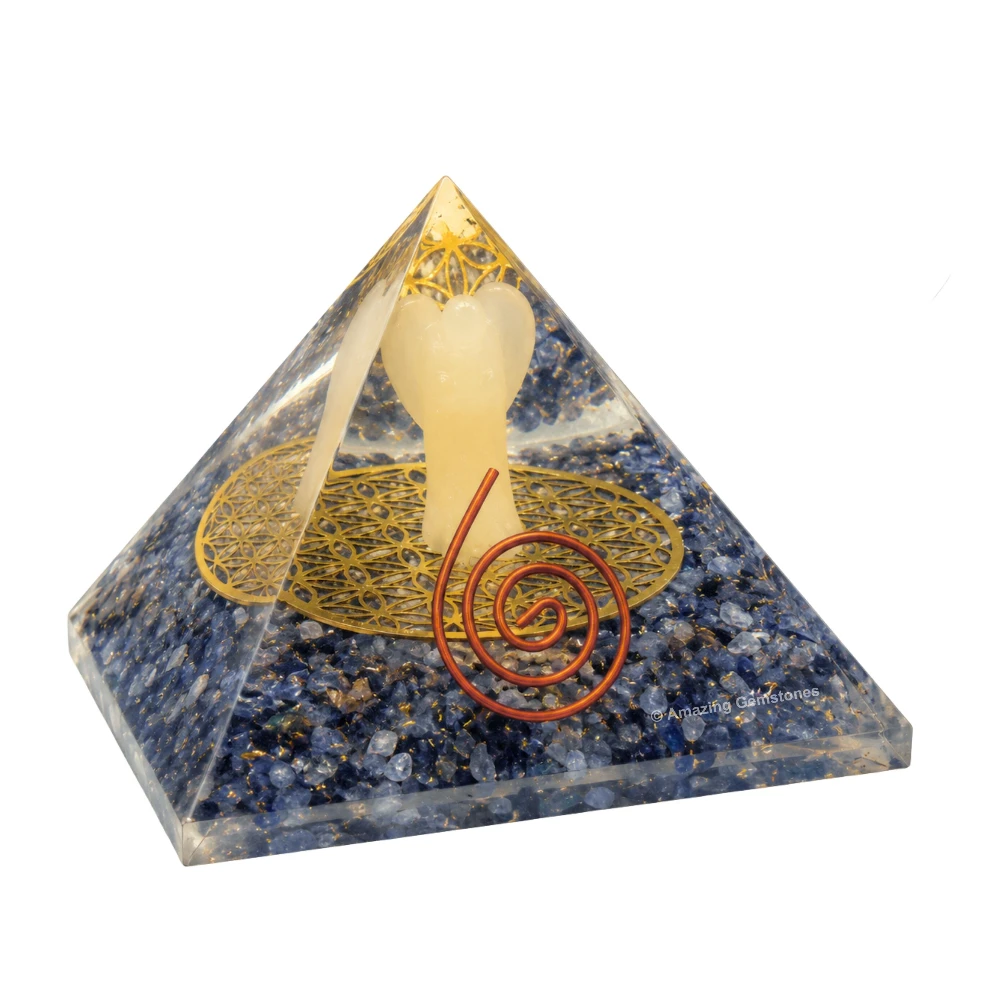 Iolite Orgone Pyramid - Angel Glow in Dark