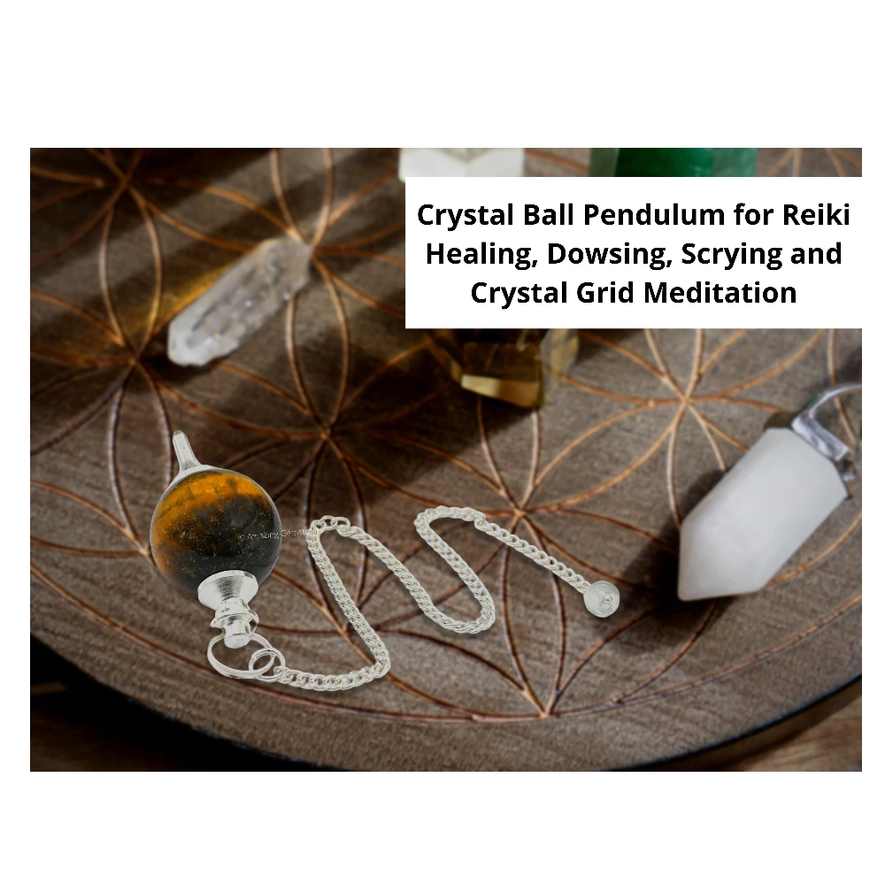 Tiger Eye Ball Pendulum